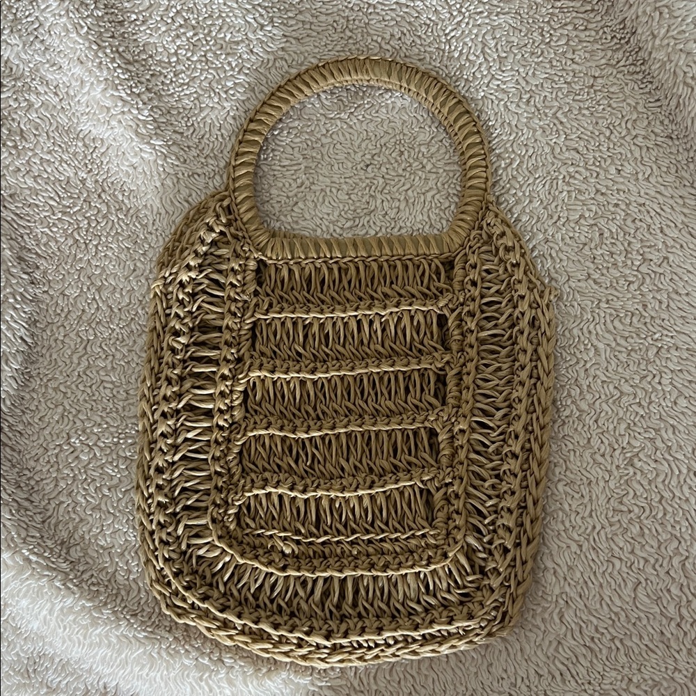 Handmade Straw Woven Handbag